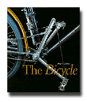 The Bicycle, by Pryor Dodge, Flammarion 1996. 224 pp., 341 illustrations, 189 in color, 11 x 9 inches, $50. ISBN 2-08013-551-1. Also published in French (La Grande Histoire du Vlo) and German (Faszination Fahrrad - Geschichte, Technik, Entwicklung).  Cover shows etail of the Levocyclette, a lever-drive bicycle, 
made by Terrot & Cie., Dijon, circa 1905, the earliest manufactured bicycle with ten speeds. Terrot claimed that the alternating levers avoided the dead point common with cranks and thus allowed for easier hill climbing. From the collection of the Nationaal Fietsmuseum 
Velorama, Nijmegen, Holland.