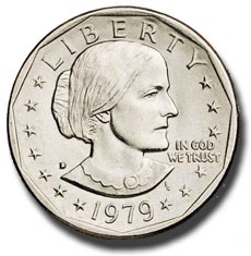 The U.S. Mint struck 857 million coins with the 19th century suffragette on the face from 1979 to 1981, but found itself stuck with 550 million of them when production ended. Many people complained the Susan B dollar was too easily mistaken for a quarter because of its look and feel.  The coin was last struck in 1999.  It was replaced in 2000 with the gold-colored Sacagawea dollar coin which has also failed to find acceptance with the general public.
