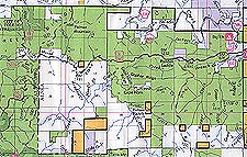 Published Siuslaw National Forest maps reflect the extensive decommissioning of roads over the past 20 years as this section from the current 1996 edition shows.