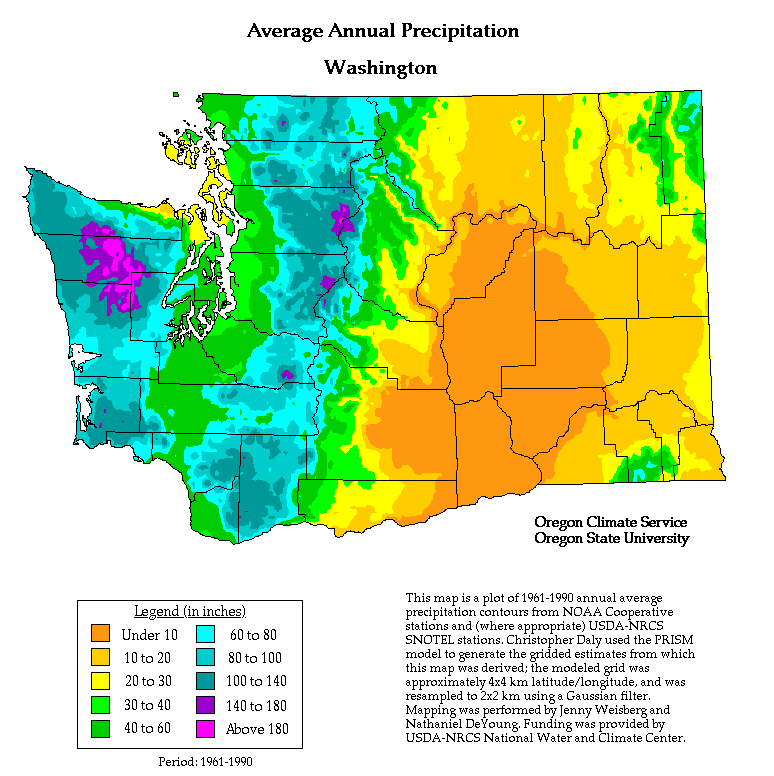 Washington Annual Precipitation