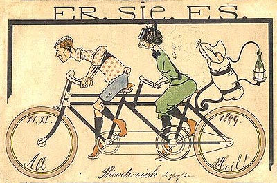 An Austrian tourist mailed this early, lithographed postcard to a friend in Vienna, perhaps to remember the warmer days of summer.  It is presently being auctioned online as an antique collectible by a Vienna physician.  Ruby Lane is a San Francisco-based Internet antique auctioneer.

Dr. Friedrich Zettl 
Bruennerstrasse 20 
Wien, Austria   A 1210 Wien 
Phone: 0043 1 275 55 249 
Fax: 0043 1 275 55 100 
(Item #col1244)
