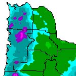 Oregon Precipitation Averages from Oregon State University
